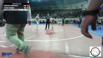 130 lbs Round Of 32 - Weston Chenowith, Perry vs Tytan Forbes, Bridge Creek Wrestling