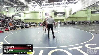 132 lbs Champ. Round 1 - Joseph Islas, FREMONT vs Oli Zinbron, SAN PEDRO