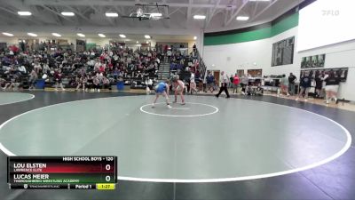 120 lbs Champ. Round 1 - Lou Elsten, Lawrence Elite vs Lucas Meier, Thoroughbred Wrestling Academy