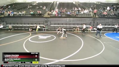 101 lbs Cons. Semi - Logan Frazier, Riverton High School vs Quinton Darley, Green Canyon