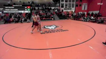 215 lbs 1st Place Match - Kai Calcutt, Wilmette (LOYOLA) vs Foley Calcagno, Elmhusrt (IC CATHOLIC)