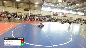 85 lbs 5th Place - Jordan DeVries, Sedro Woolley SteelClaw vs Zade Zollinger, Thorobred WC