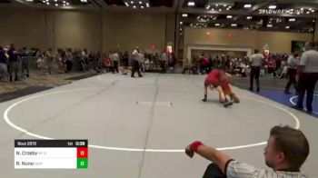 113 lbs Consi Of 16 #1 - Nolan Crosby, Mt Spokane HS vs Ryan Nuno, East Idaho Elite