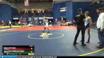 126 lbs Cons. Round 3 - Braxton Appello-fries, Nazareth vs Nick Cottone, Shawnee