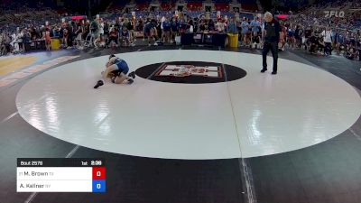 100 lbs Cons 16 #1 - Mia Brown, TX vs Aislin Kellner, NY