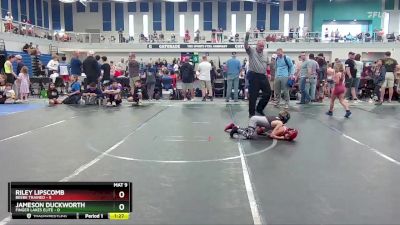 56 lbs Round 2 (4 Team) - Riley Lipscomb, Beebe Trained vs Jameson Duckworth, Finger Lakes Elite