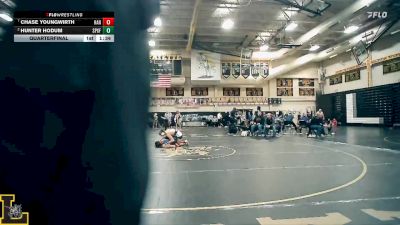 126 lbs Quarterfinal - Chase Youngwirth, Hannibal vs Hunter Hodum, St. Pius X (Festus)