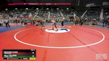 3A-157 lbs Cons. Round 1 - Brayden Dykes, Torrington vs Billy Velarde, Lander Valley