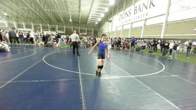 86 lbs Cons. Semi - Sahara McCauley, Aviator Wrestling Academy vs Eva Kinder, Carbon Wrestling Club