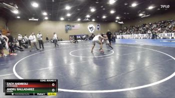 215 lbs Cons. Round 5 - Zach Andreoli, Atascadero vs Andru Balladarez, Edison