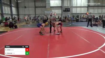 109 lbs Round Of 16 - Cadyn Wild, Dark Knights vs Connor Diemel, TD's Barn Boys