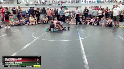 100 lbs Semis & 1st Wrestleback (8 Team) - Raymond Brown, Florida Scorpions vs Grayson Cannon, Georgia United