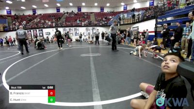 37 lbs Semifinal - Bradley Francis, Skiatook Youth Wrestling vs Colin Hunt, Standfast