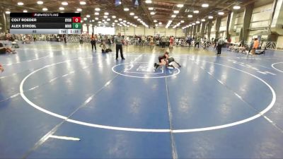 80 lbs Round 3 (12pm Friday) - Colt Roeder, Backyard Brawlers vs Alex Strobl, Minion Black