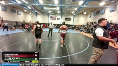 285 lbs Placement - Elyott Gorsuch, Moorcroft vs Peyton Evans, Berthoud