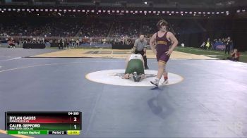 D4-285 lbs 7th Place Match - Caleb Gepford, Pine River Area HS vs Dylan Gauss, Manchester HS