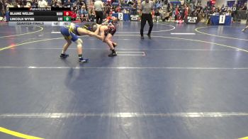 102 lbs Quarterfinal - Blaine Welsh, Warhawks vs Lincoln Wynn, Line Mountain