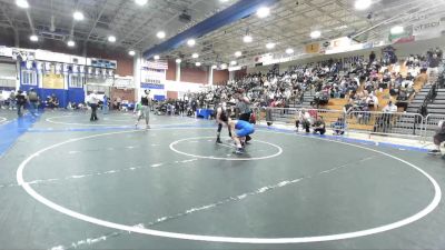 150 lbs Champ. Round 1 - Mikel David Uyemora, Fountain Valley vs Brock Riffner, San Dimas