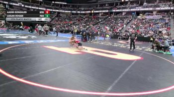132-4A 5th Place Match - Aadin Gonzales, Montrose vs Logan Rogge, Pueblo County