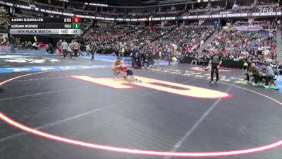 132-4A 5th Place Match - Aadin Gonzales, Montrose vs Logan Rogge, Pueblo County