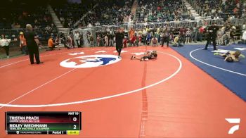 53 lbs Champ. Round 2 - Ridley Wiechmann, TenSleep Hyattville Scrappers vs Tristan Prach, Casper Wrestling Club