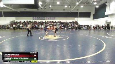 150 lbs Champ. Round 1 - Harrison Roberts-Dahlgren, University vs Julian Sanchez, Oak Hills