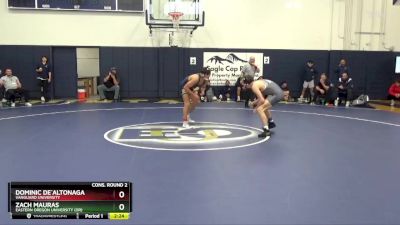 125 lbs Cons. Round 2 - Dominic De`altonaga, Vanguard University vs Zach Mauras, Eastern Oregon University (OR)