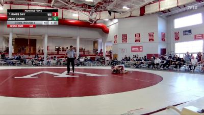 133 lbs Cons. Round 2 - James Day, Wabash vs Alex Crane, John Carroll