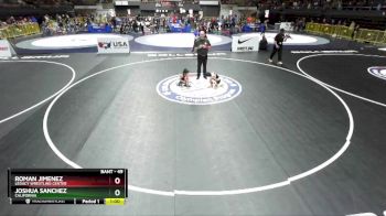 49 lbs Cons. Round 3 - Roman Jimenez, Legacy Wrestling Center vs Joshua Sanchez, California