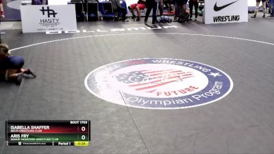 106 lbs Cons. Round 3 - Aris Fry, Swamp Monsters Wrestling Club vs Isabella Shaffer, Delta Wrestling Club