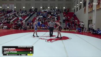 150 lbs Round 4 (16 Team) - Drew Borden, Hewitt-Trussville vs AARON STRANGE, Arab