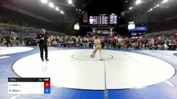 113 lbs Cons 16 #1 - Johnny Leck, Kansas vs Brady Baker, Michigan