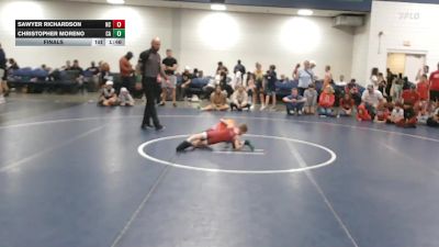 50 lbs Final - Sawyer Richardson, NC vs Christopher Moreno, CA