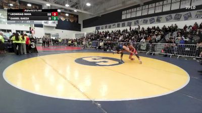 144 lbs Cons. Round 2 - Leonidas Nava, Barstow vs Daniel Baeza, San Dimas