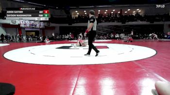 113 lbs Quarterfinals (8 Team) - AIDEN GATHER, HINTON vs Zaydon Washington, PAWNEE