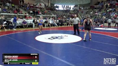 6A 155 lbs Semifinal - Skylur Lewis, Rogers vs Nevada Berry, Fort Smith Southside