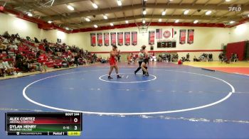 197 lbs Quarterfinal - Alex Cortez, Arizona Christian vs Dylan Henry, Palomar College