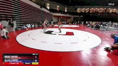 120 lbs 1st Place Match - Brody Heusel, Piedmont Wrestling Club vs Elijah Cherry, Blue T Freestyle Wrestling