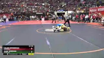 D3-150 lbs Quarterfinal - Caleb Zimmerman, Waynedale vs Kade Wireman, Allen East