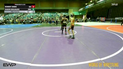 73 lbs 3rd Place - Robert Gibbs, Backyard Brawlers vs Kason Molinaro, Rising Sun Wrestling Club