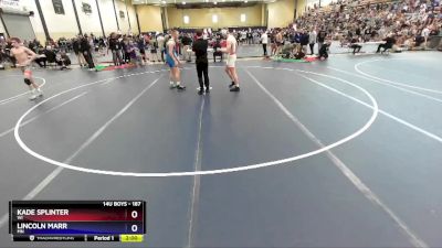 187 lbs 1st Place Match - Kade Splinter, WI vs Lincoln Marr, MN