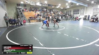 106 lbs Semifinal - Jax Vang, Buchanan vs William Leyva, Paloma Valley