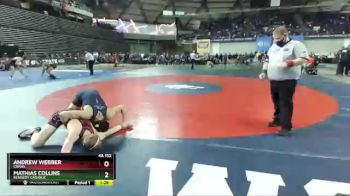 4A 152 Quarterfinal - Andrew Webber, Camas vs Mathias Collins, Kennedy Catholic