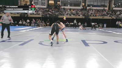 157-4A/3A Semifinal - Connor Flickinger, Sherwood vs Leo Foreman, Eleanor Roosevelt