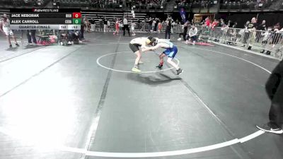 110 lbs Quarterfinal - Jace Neborak, Highland vs Alex Carroll, Cedar Grove