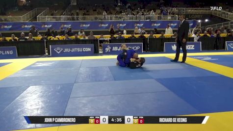 Richard GE Keong vs John P Cambronero 2026 Pan Jiu Jitsu IBJJF Championship