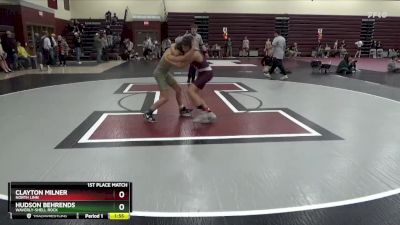 94-102A 1st Place Match - Hudson Behrends, Waverly-Shell Rock vs Clayton Milner, North Linn