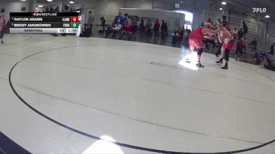 288 lbs Semifinal - Daylon Adams, Scottsbluff Wrestling Club vs Brody Jakubowski, Leprechaun Wrestling