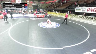 157 lbs 5th Place Match - Hunter Artim, Credo Wrestling Club vs Gabriel Estrada, Frontier High School Wrestling