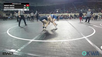 102 lbs Consi Of 4 - Hanley Heflin, Vinita Kids Wrestling vs Melina Owens, Shelton Wrestling Academy